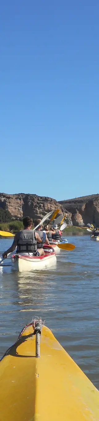 Kanufahrt auf dem Oranje River